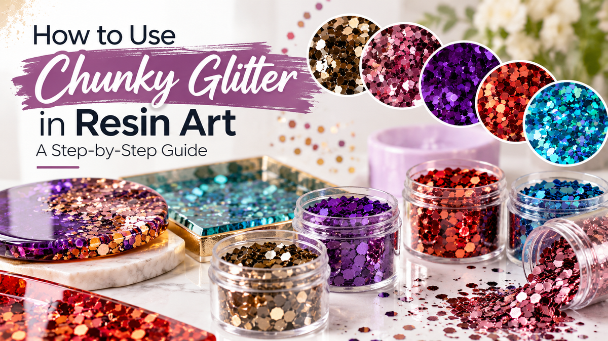 How to Use Chunky Glitter in Resin Art: A Step-by-Step Guide | Epoke Art