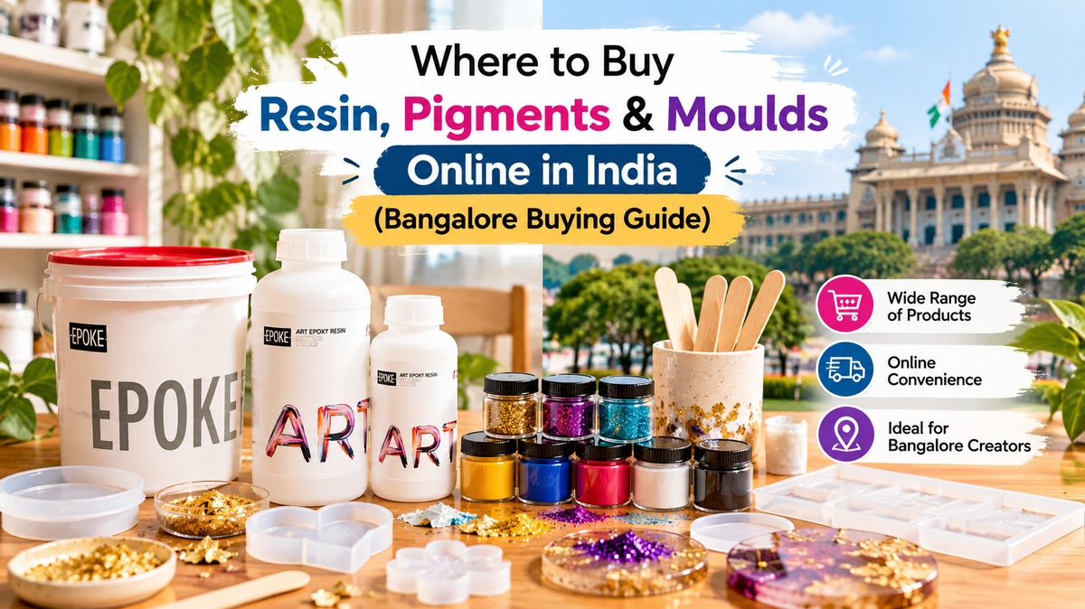 Where to Buy Resin, Pigments & Moulds Online in India (Bangalore Buying Guide) | Epoke Art