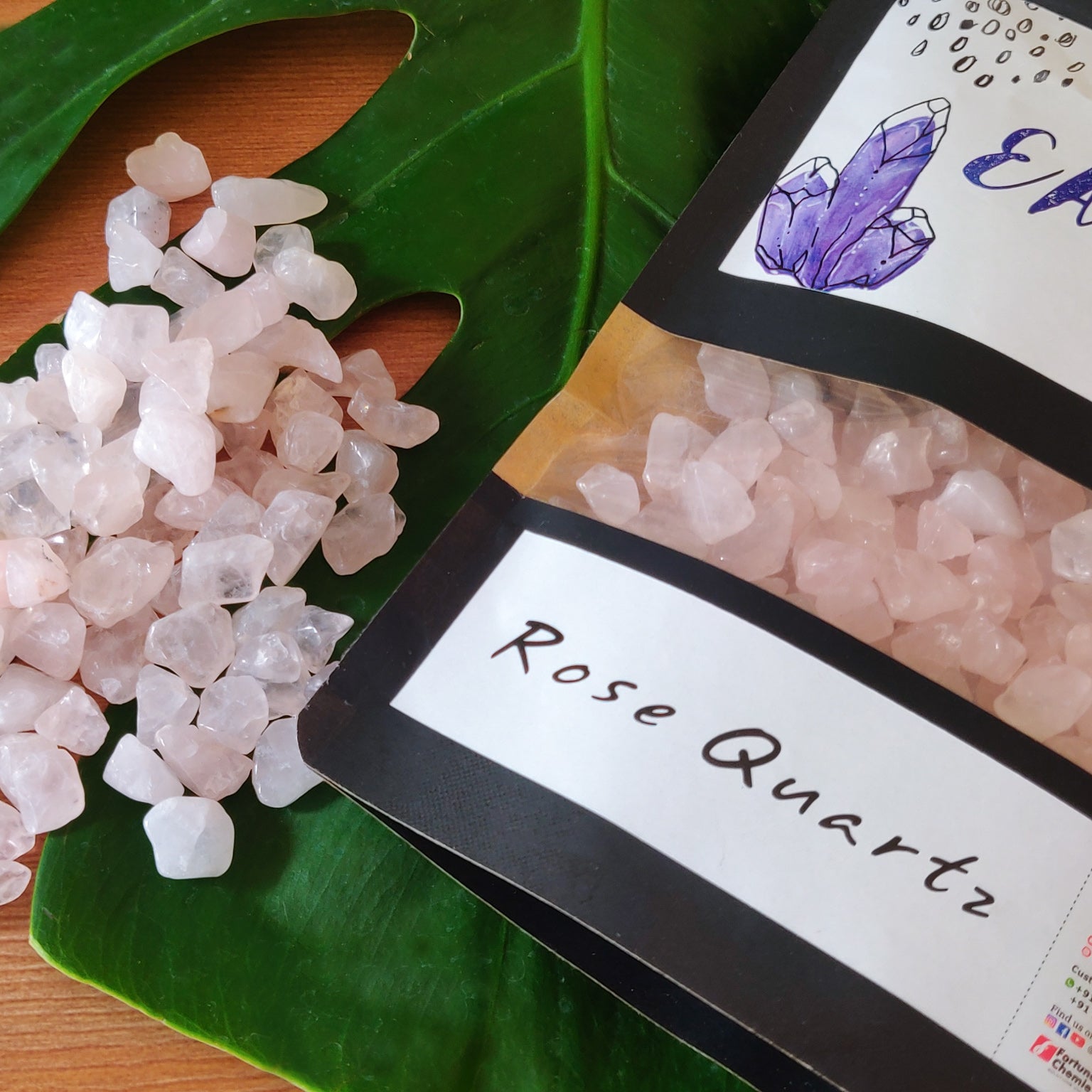 EPOKE EARTH -Rose Quartz Crystals(250g)
