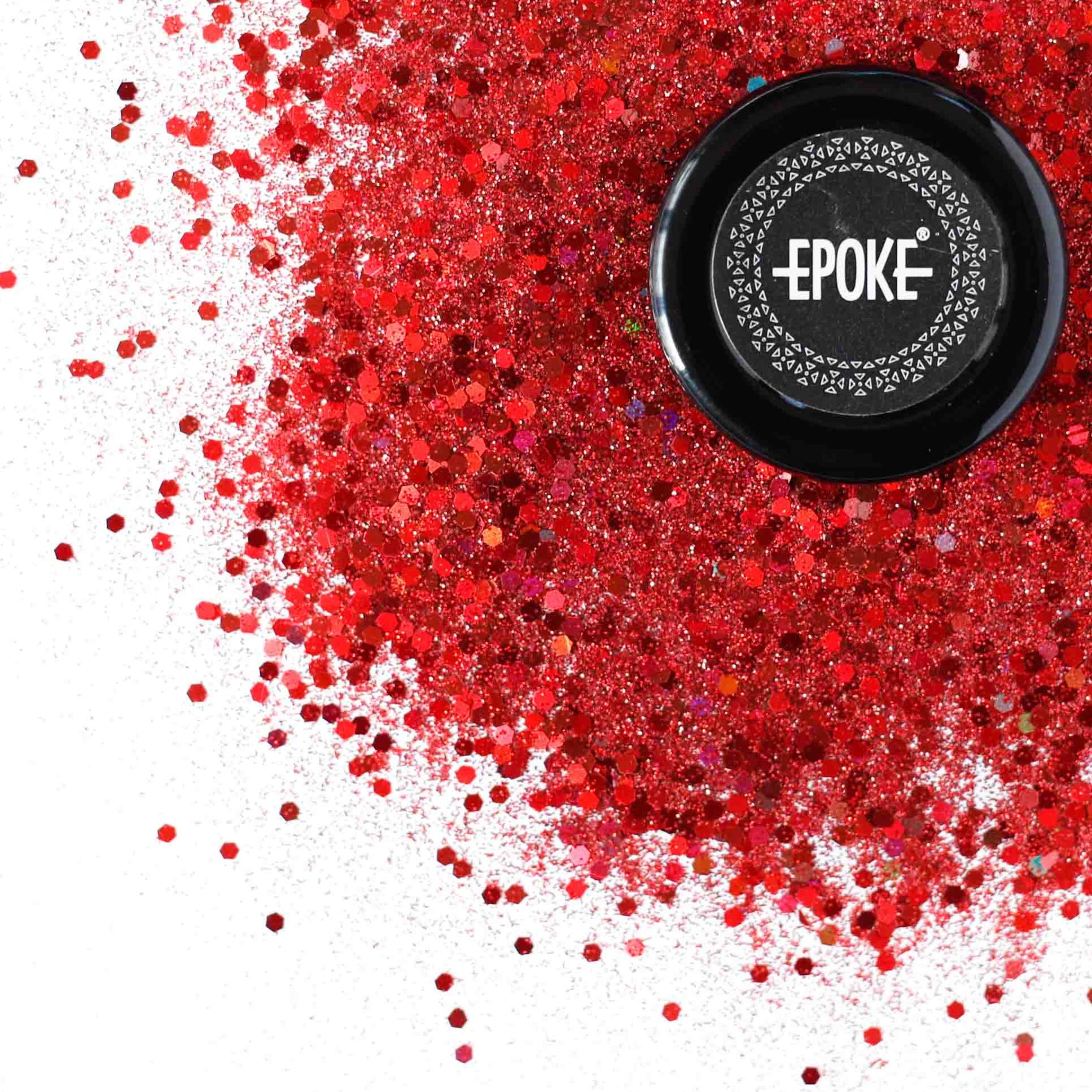 Red Holographic Glitter used for Resin , Makeup , Crafts