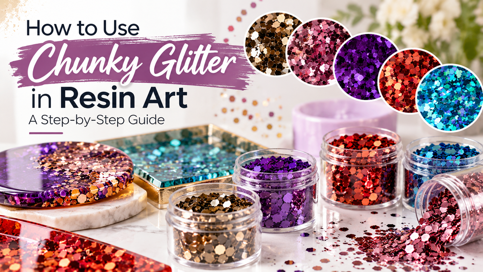 How to Use Chunky Glitter in Resin Art: A Step-by-Step Guide | Epoke Art