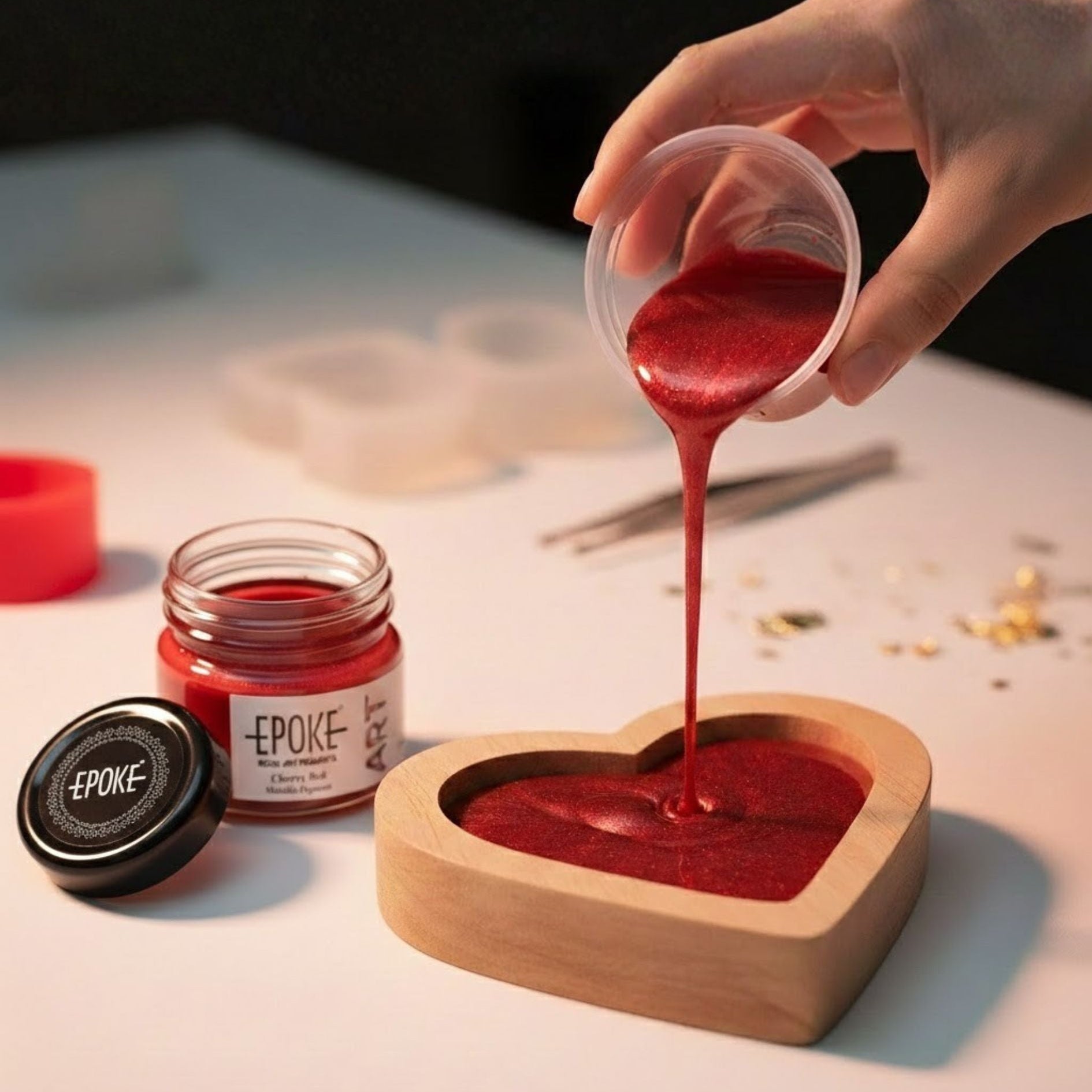 Cherry Red (Metallic) - Mini Pigment Paste -20g